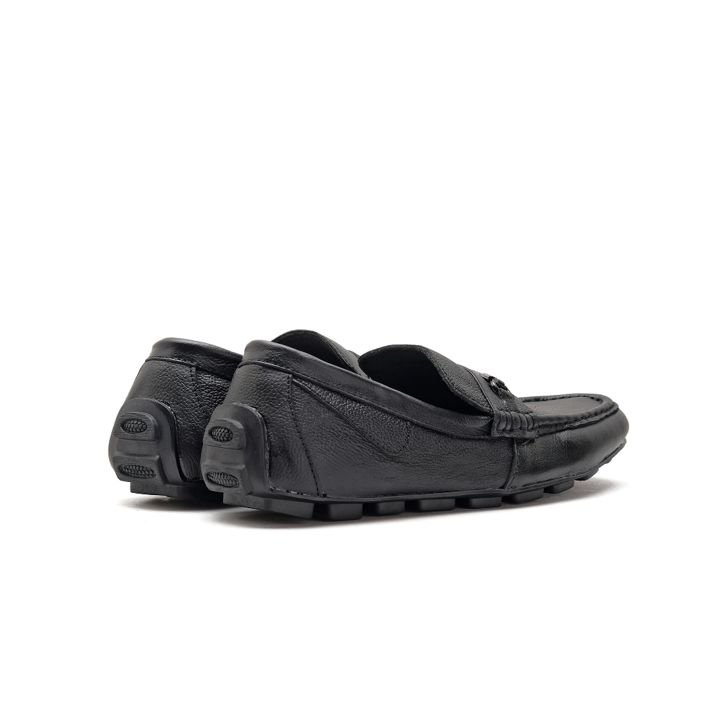 Catless Sepatu Mocassin Pria Amon Hitam | Sepatu Formal Casual Slip On pria Hitam
