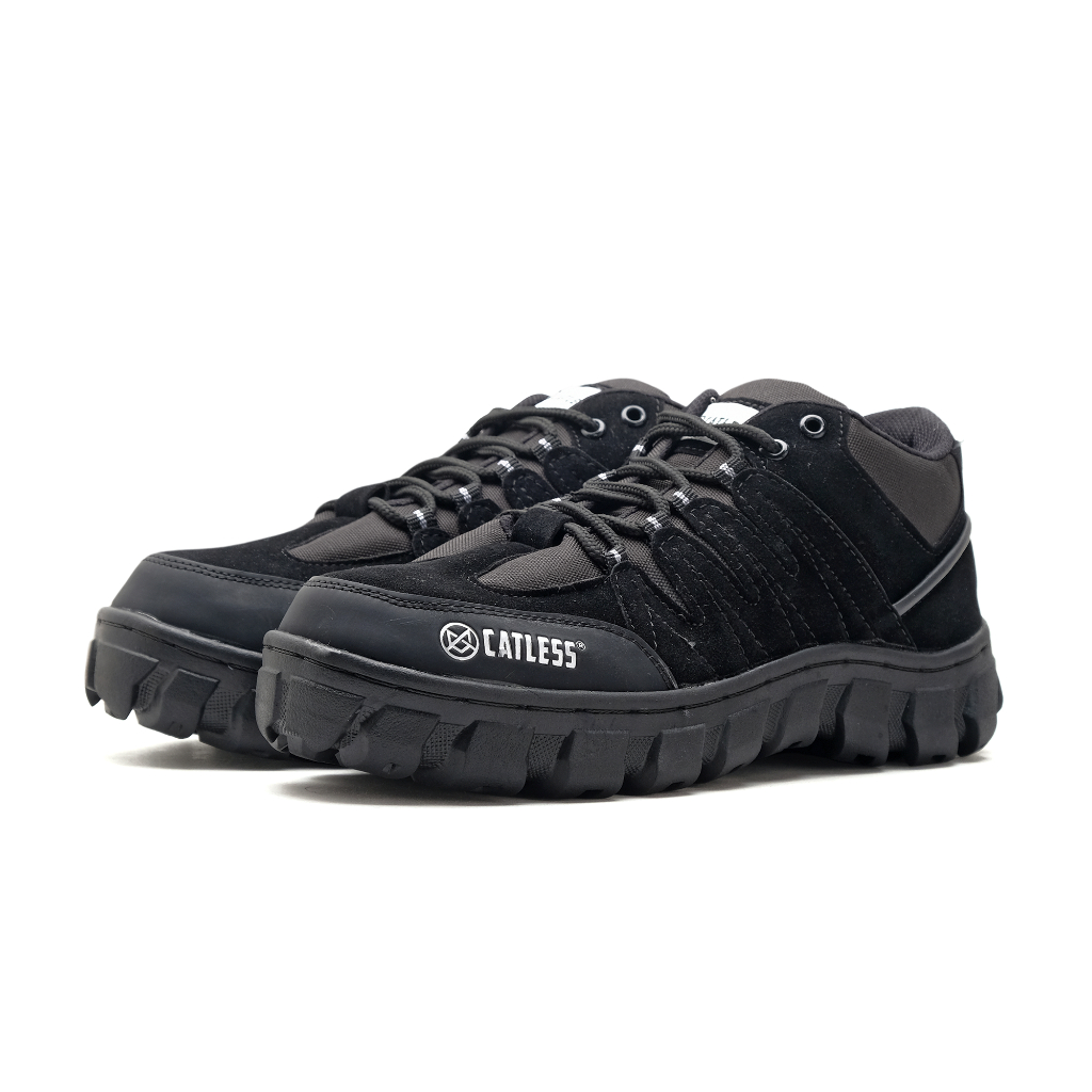 Catless Sepatu boots Safety Pria Everest Hitam - Sepatu Outdoor Gunung Pria Dengan Ujung Besi
