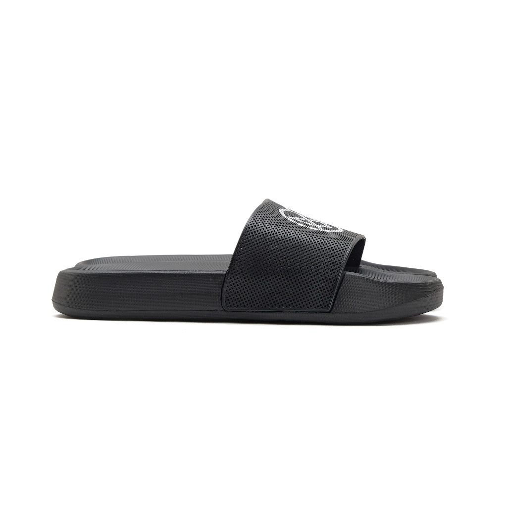 CATLESS Sandal Slip On Pria Karet - Sandal Slide Flip Flop - Sendal Slop - Bils Hitam