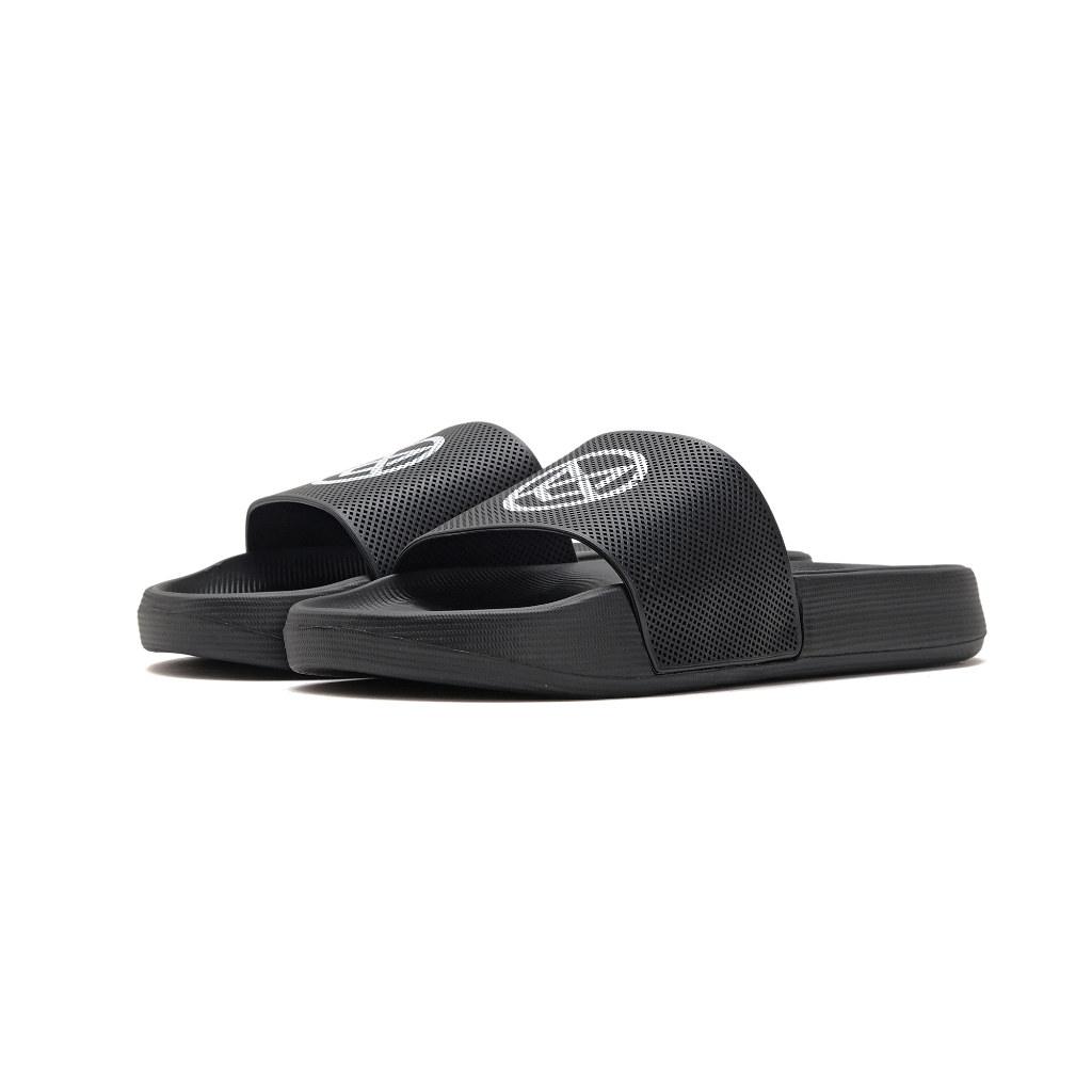 CATLESS Sandal Slip On Pria Karet - Sandal Slide Flip Flop - Sendal Slop - Bils Hitam