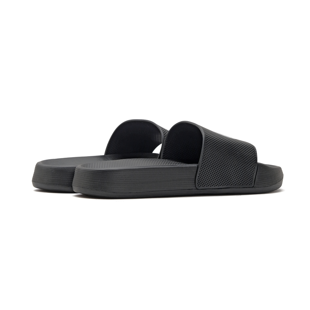CATLESS Sandal Slip On Pria Karet - Sandal Slide Flip Flop - Sendal Slop - Bils Hitam