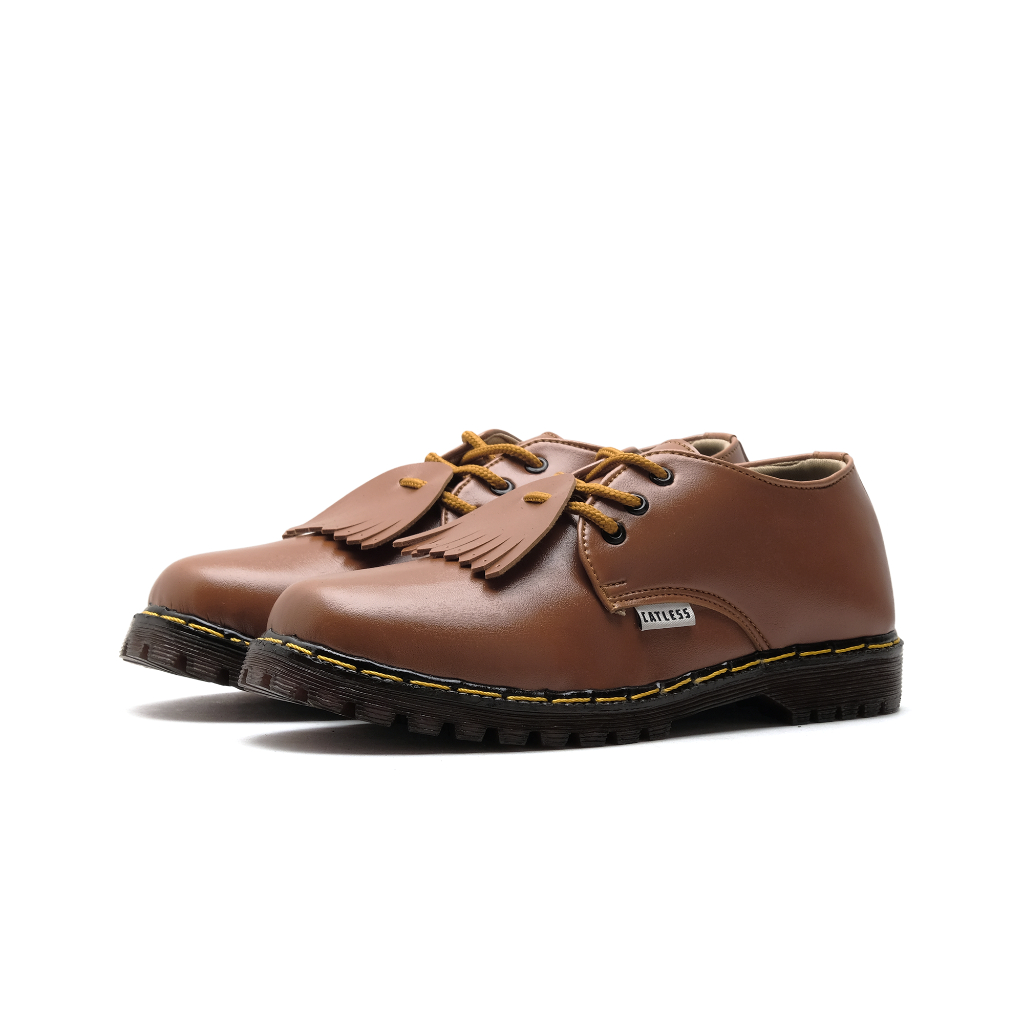 Sepatu Catless Ohio Brown - Sepatu pria oxford Loafers Boots Kulit formal kerja casual