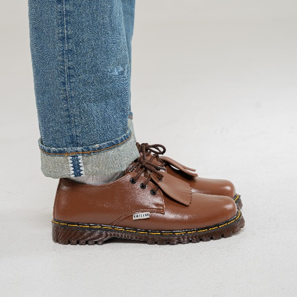 Sepatu Catless Ohio Brown - Sepatu pria oxford Loafers Boots Kulit formal kerja casual