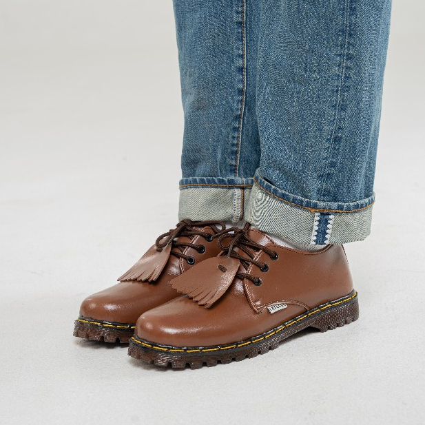 Sepatu Catless Ohio Brown - Sepatu pria oxford Loafers Boots Kulit formal kerja casual