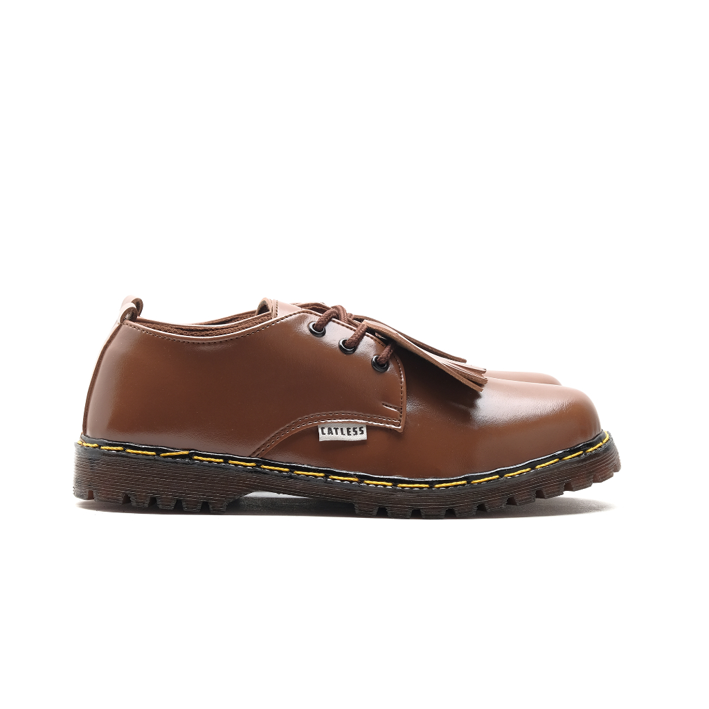 Sepatu Catless Ohio Brown - Sepatu pria oxford Loafers Boots Kulit formal kerja casual