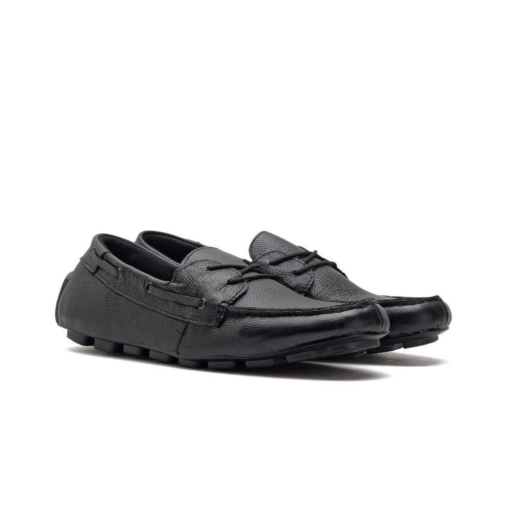 Catless Sepatu Mocassin Pria Walters Hitam | Sepatu Formal Casual Slip On pria Hitam
