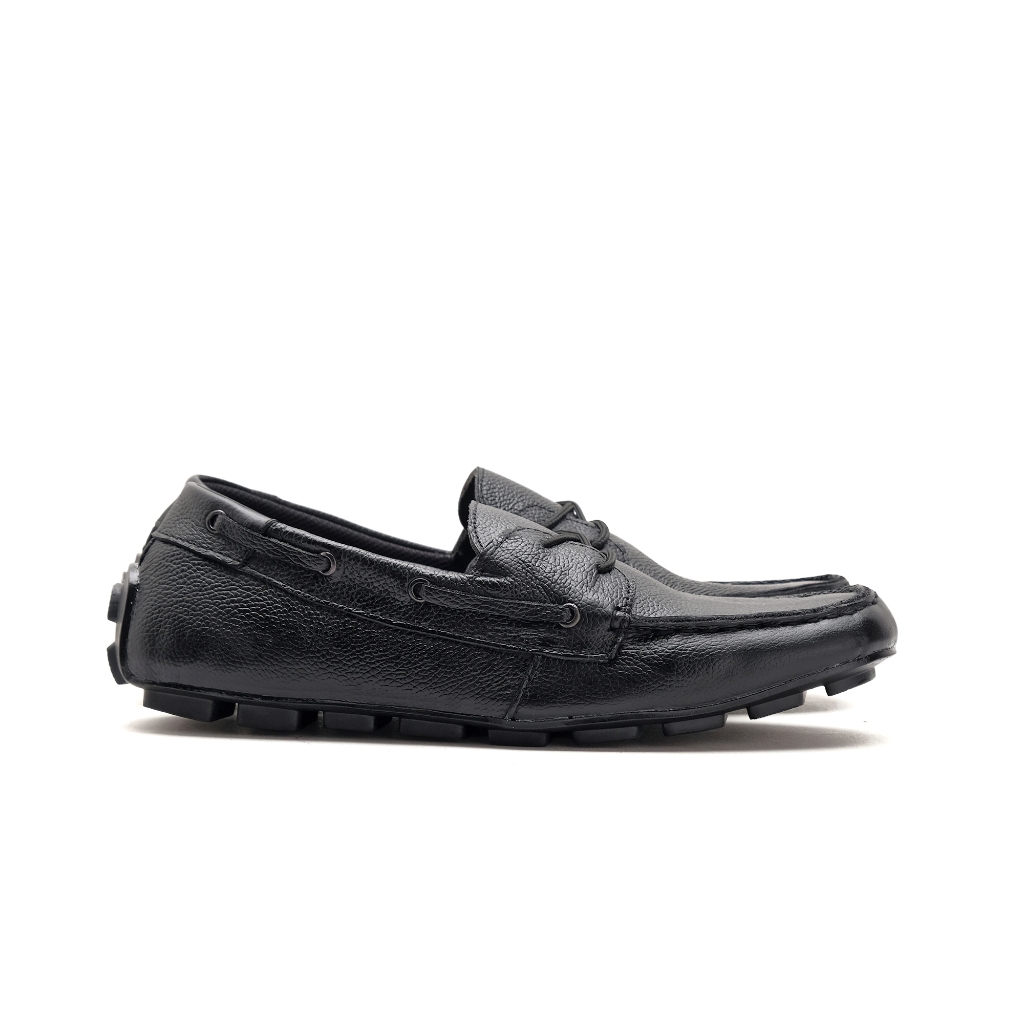 Catless Sepatu Mocassin Pria Walters Hitam | Sepatu Formal Casual Slip On pria Hitam