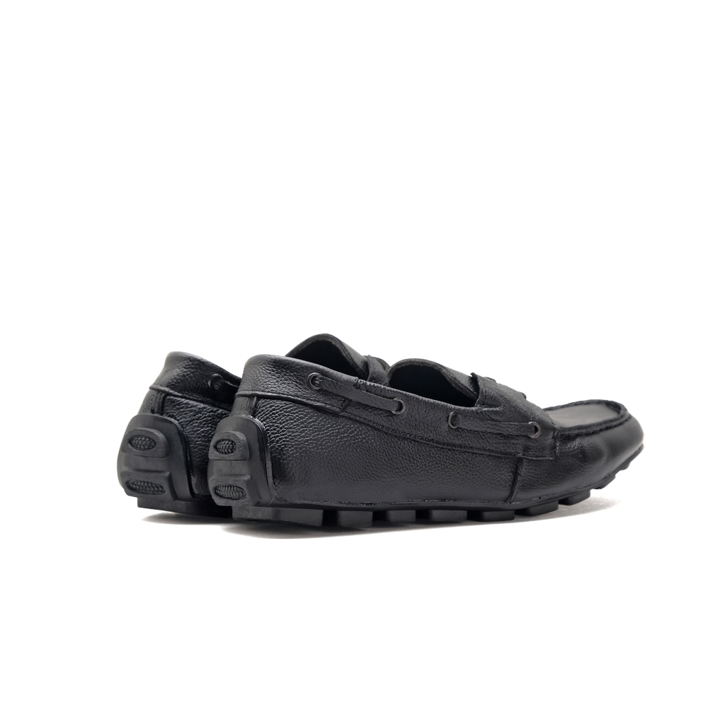 Catless Sepatu Mocassin Pria Walters Hitam | Sepatu Formal Casual Slip On pria Hitam