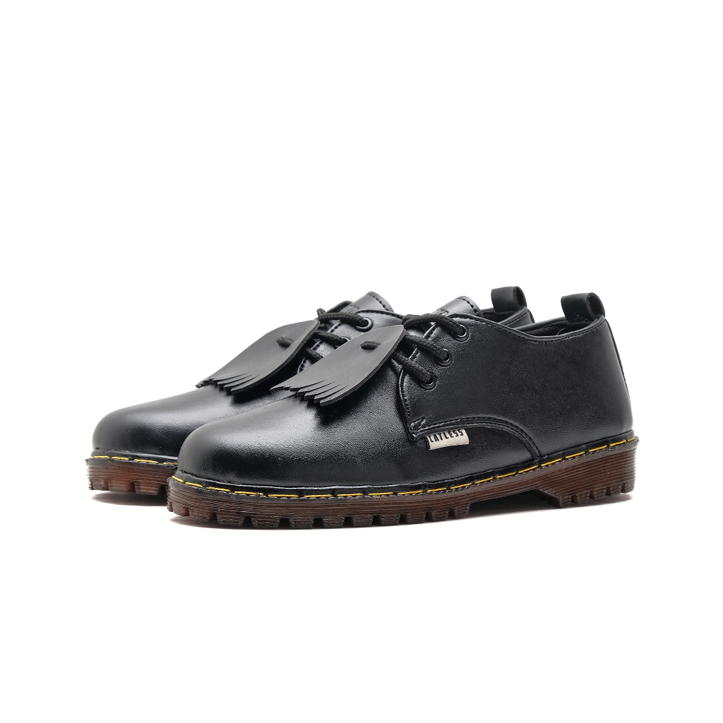 Catless Ohio Hitam - Sepatu pria oxford casual formal kerja Loafers Boots Kulit