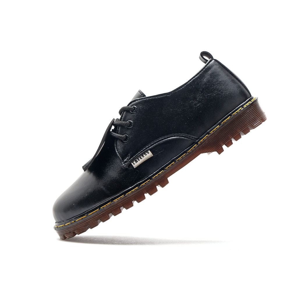 Catless Ohio Hitam - Sepatu pria oxford casual formal kerja Loafers Boots Kulit