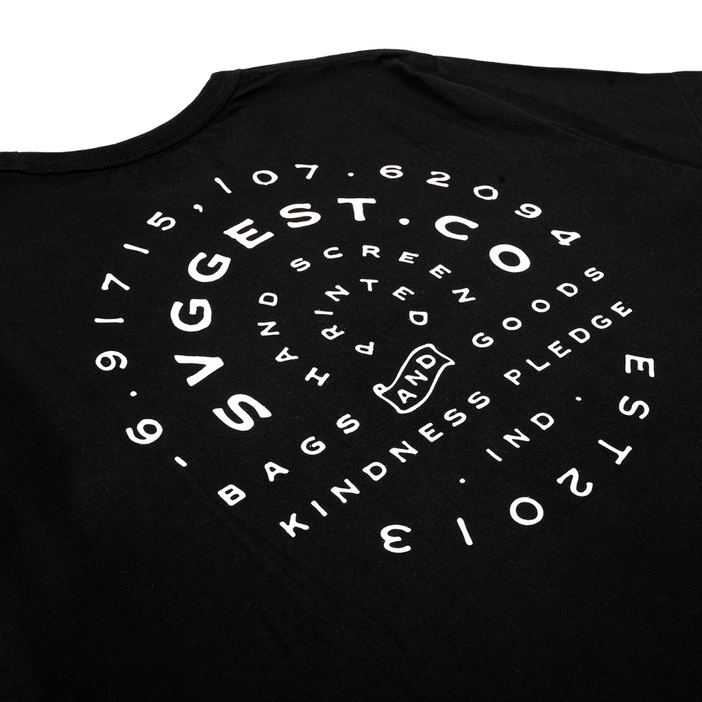 Tees/T-Shirt Typeface 01 - Black
