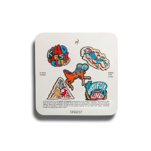 Svggest Enamel Pin - A Herd of Deer
