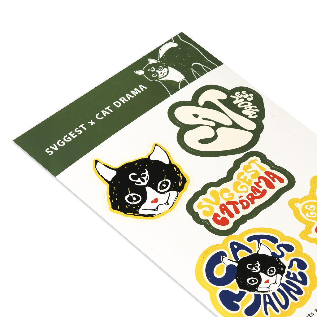 Svggest x Cat Drama Cat Madness Sticker Pack
