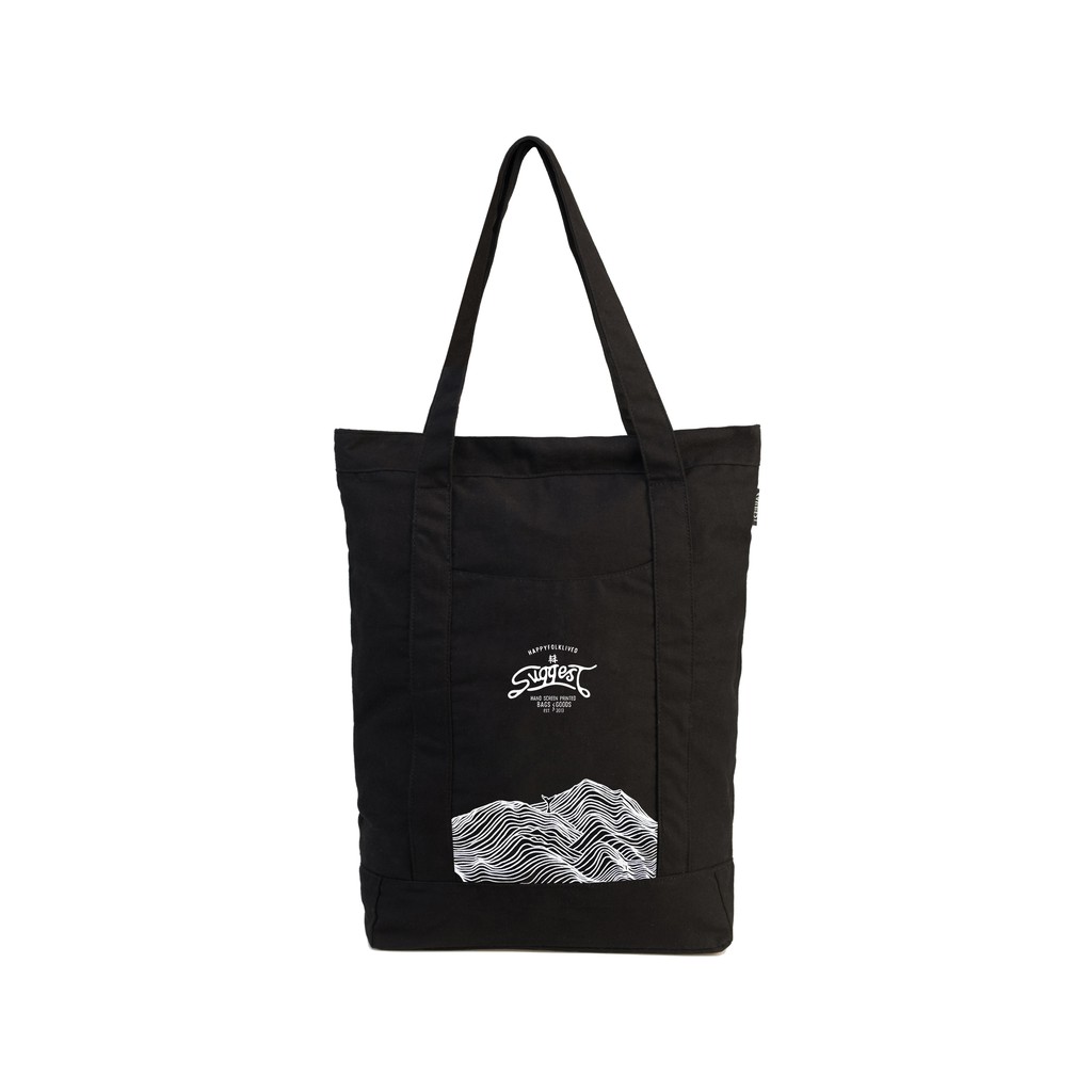 Svggest Tote bag Mountain - Black