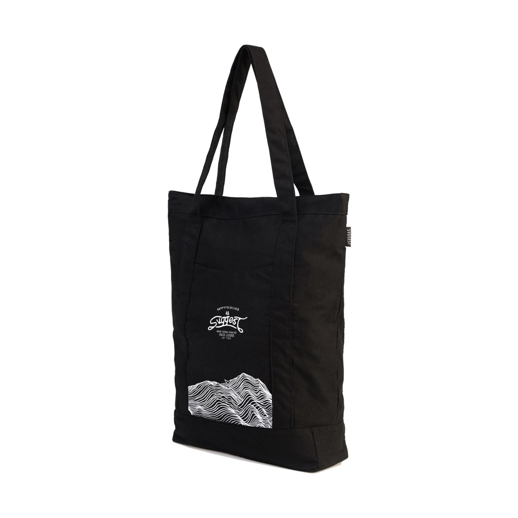 Svggest Tote bag Mountain - Black