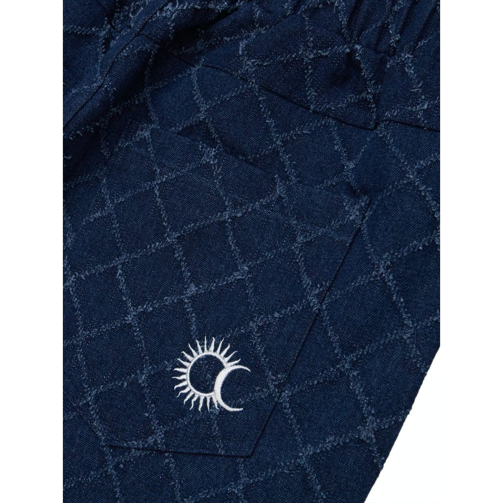 ROOMDOSIS Cross Fringe Denim