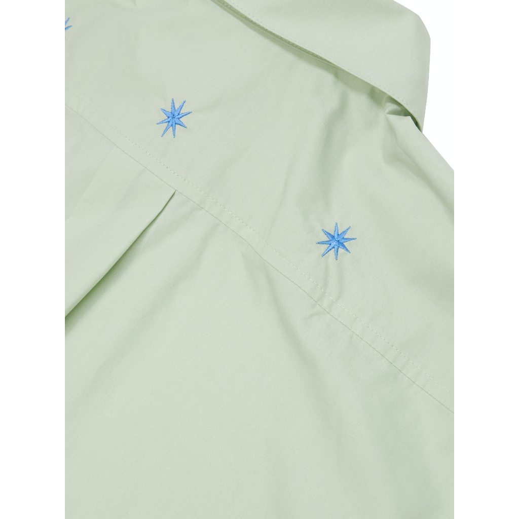 ROOMDOSIS  Oversize Star Shirts - Lime