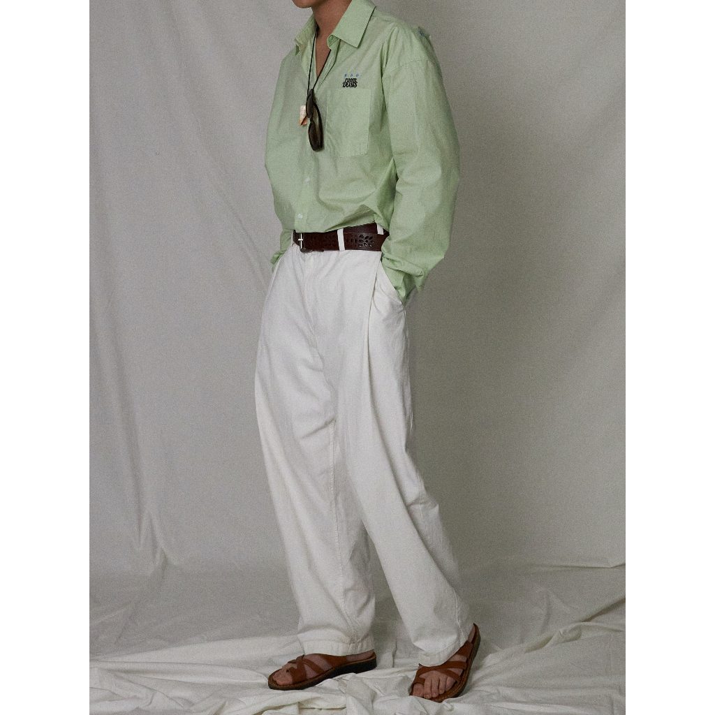 ROOMDOSIS  Oversize Star Shirts - Lime