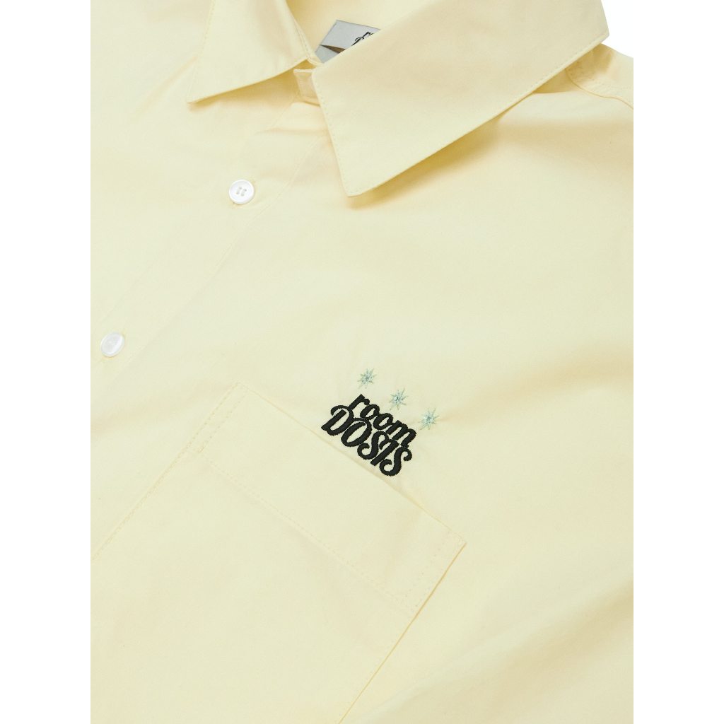 ROOMDOSIS  Oversize Star Shirts - Light Yellow