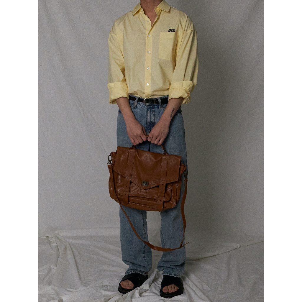 ROOMDOSIS  Oversize Star Shirts - Light Yellow