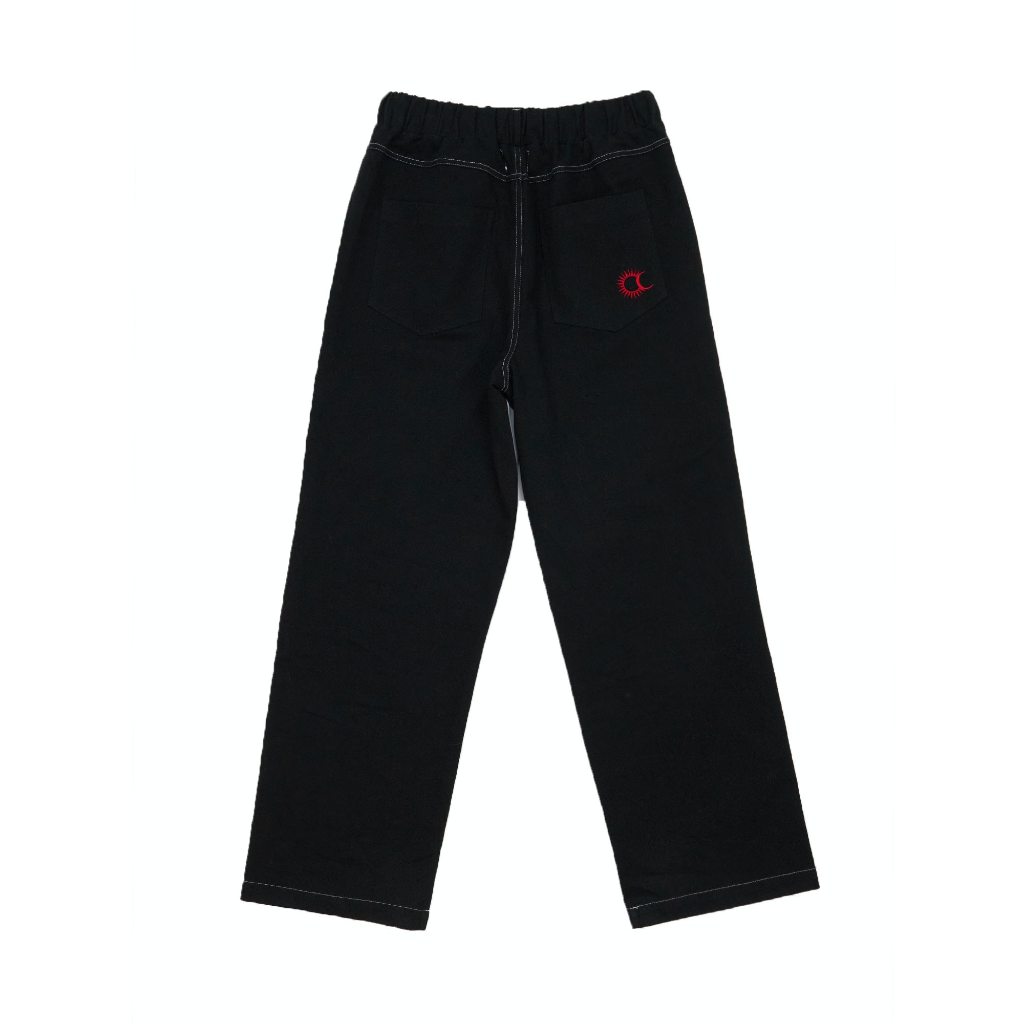 ROOMDOSIS Twotone Combi Pants - BW