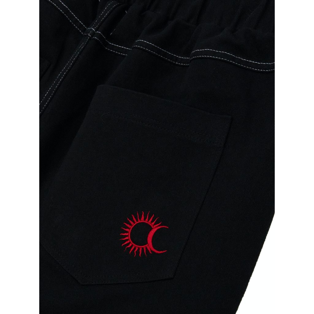 ROOMDOSIS Twotone Combi Pants - BW