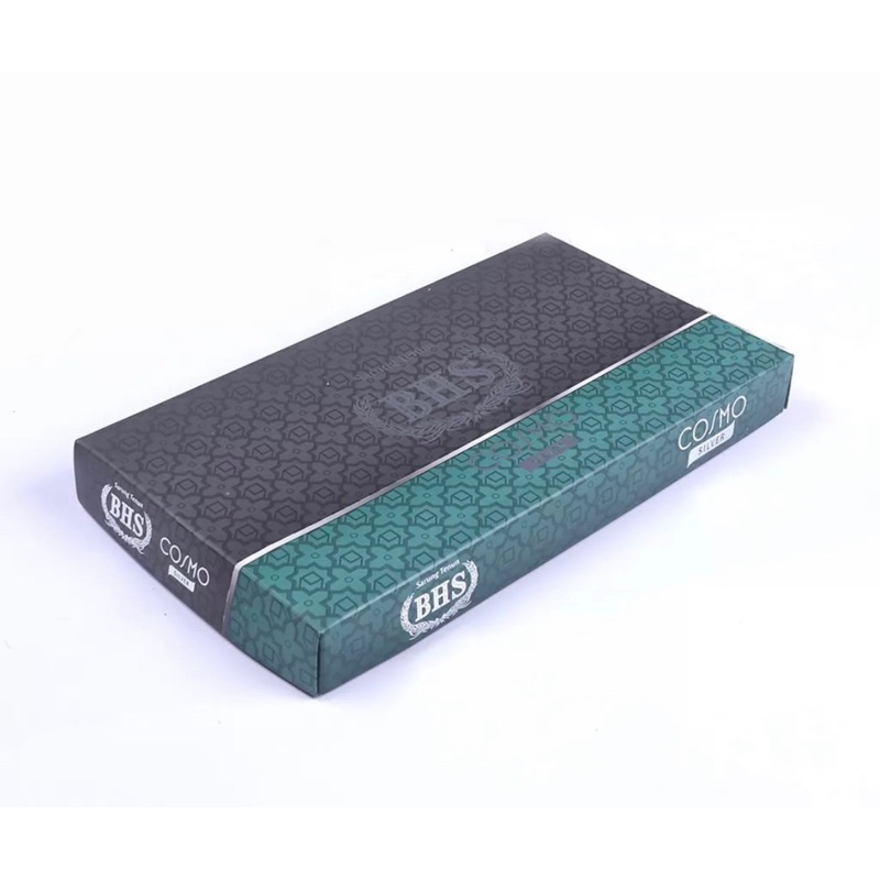 [Garansi Original] Sarung BHS Cosmo PPN Silver Motif K26 Warna Putih Polos Tumpal Kembang SELVEDGE JACQUARD