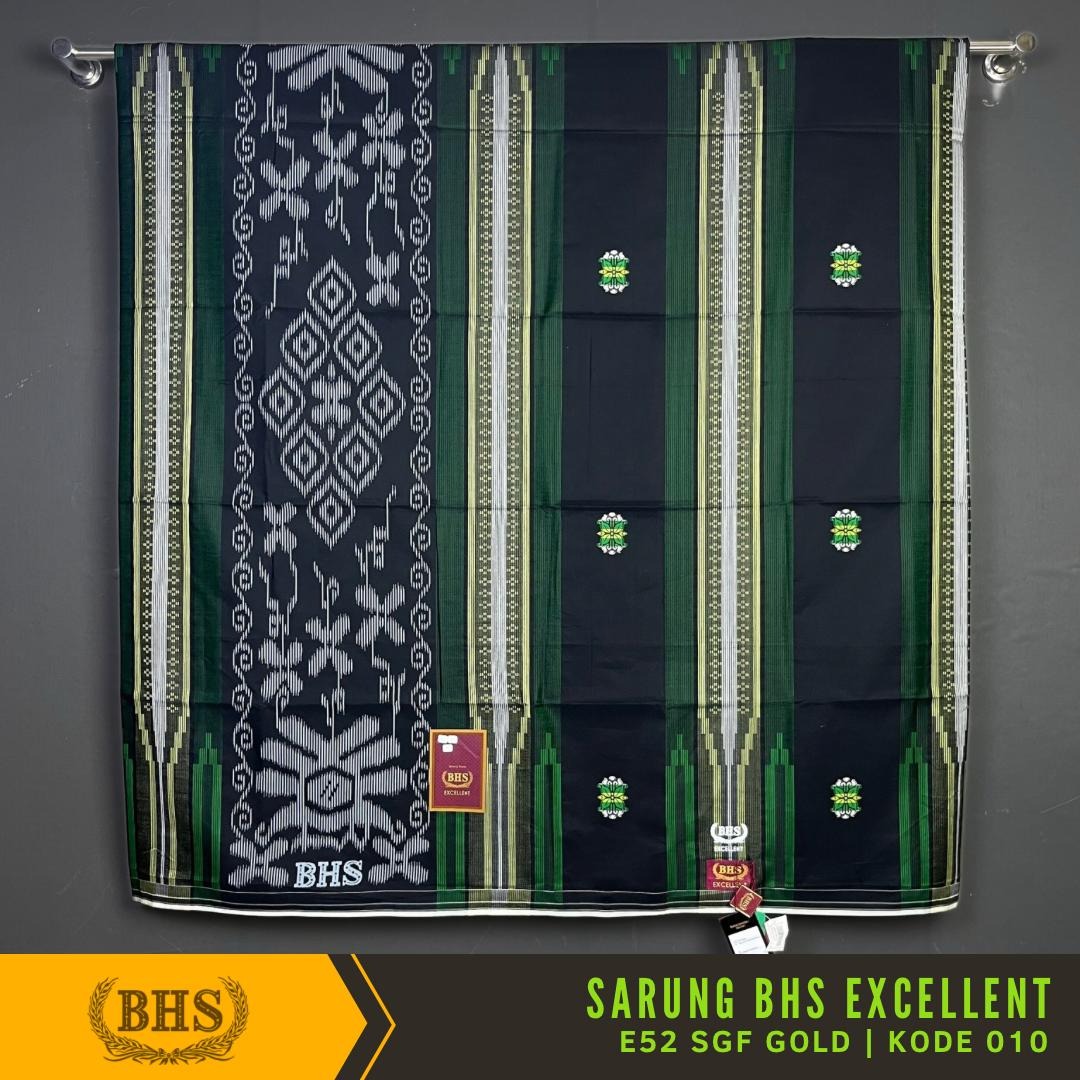 Sarung BHS Excellent Gold Motif E52 SGF - Sarung BHS Excellent Songket Fantasi Gold