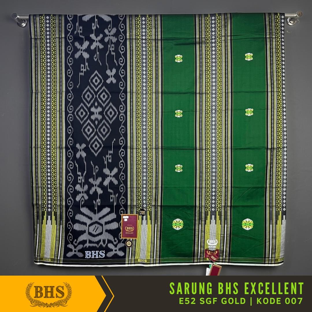 Sarung BHS Excellent Gold Motif E52 SGF - Sarung BHS Excellent Songket Fantasi Gold