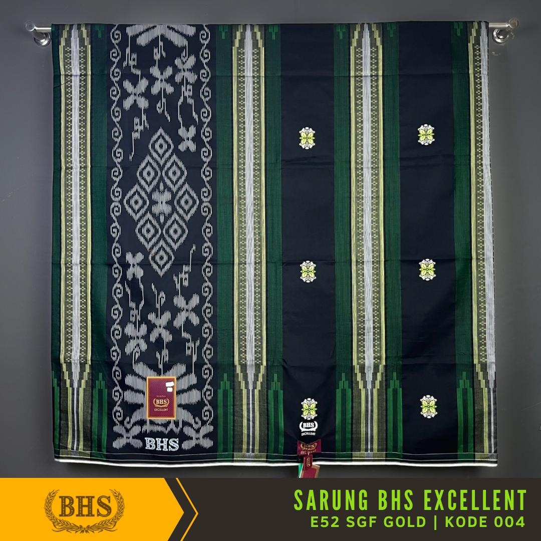 Sarung BHS Excellent Gold Motif E52 SGF - Sarung BHS Excellent Songket Fantasi Gold
