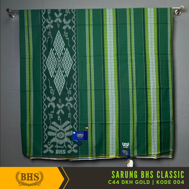 Sarung BHS Classic Gold Motif C44 DKH Kawung Dobby Bahan Mercerized Mix Halus dan Lembut [Garansi Original]