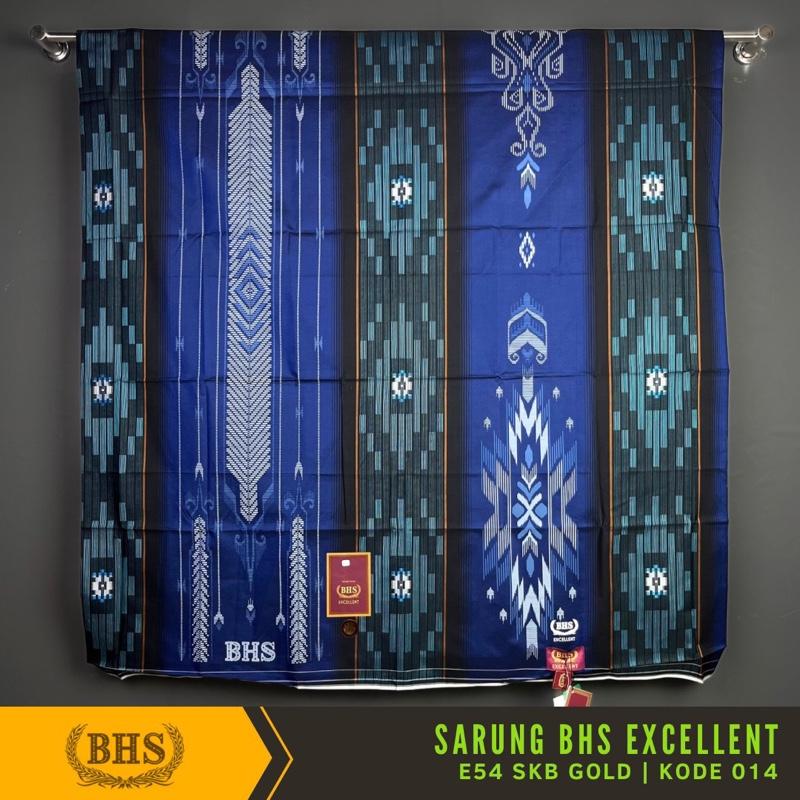 Sarung BHS Excellent Gold Motif E54 SKB Songket Bahan Mercerized Cotton Halus dan Lembut [Garansi Original]