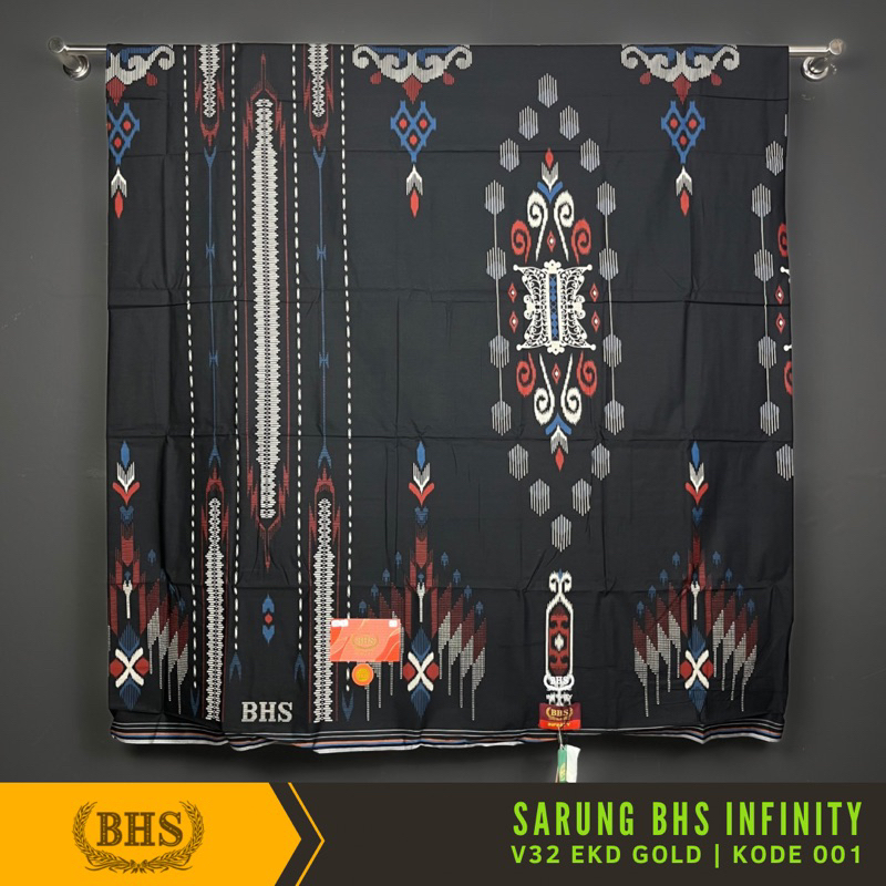 [Garansi Original] Sarung BHS Infinity Gold Motif V32 EKD Bahan Viscose Blend Halus dan Lembut di Design dengan Motif Trendy dan Elegan