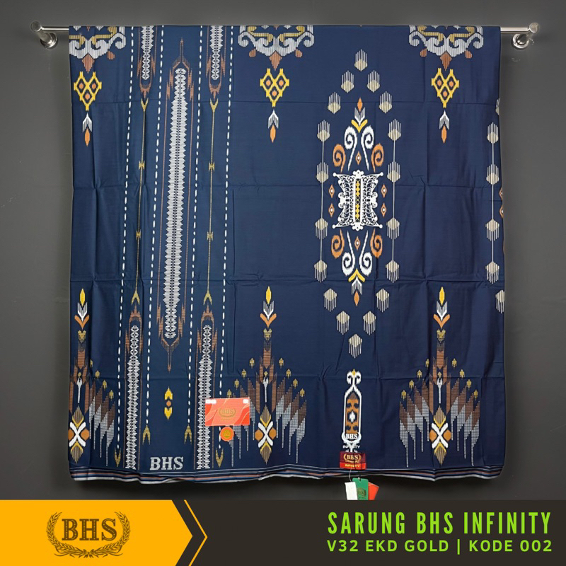 [Garansi Original] Sarung BHS Infinity Gold Motif V32 EKD Bahan Viscose Blend Halus dan Lembut di Design dengan Motif Trendy dan Elegan