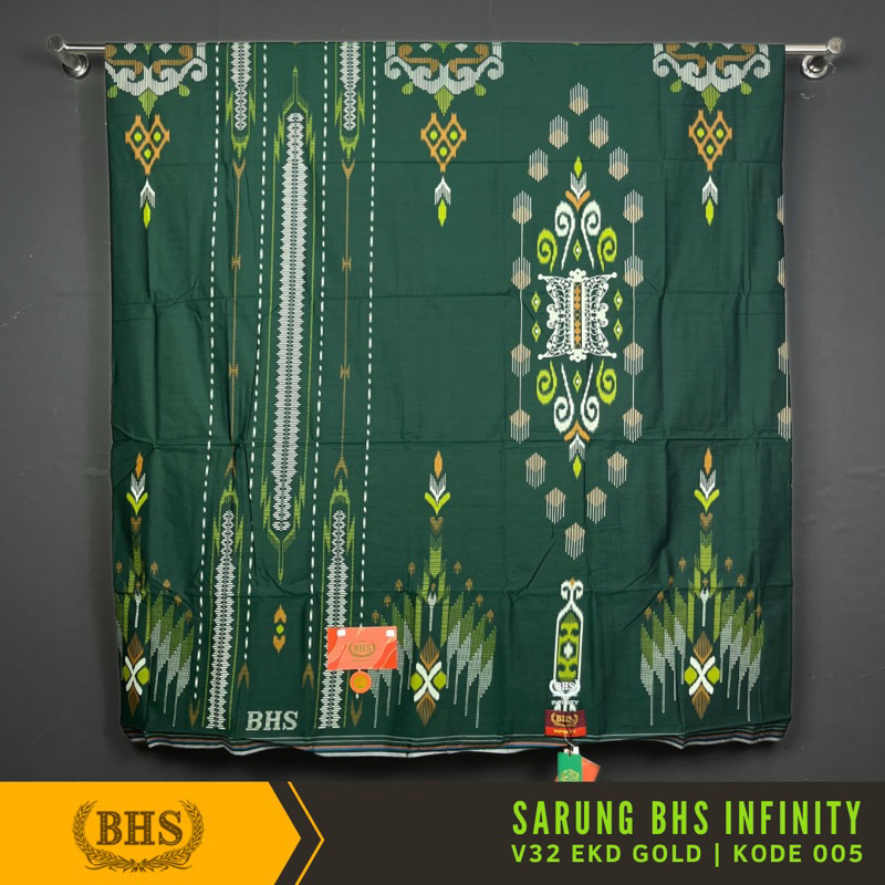 [Garansi Original] Sarung BHS Infinity Gold Motif V32 EKD Bahan Viscose Blend Halus dan Lembut di Design dengan Motif Trendy dan Elegan