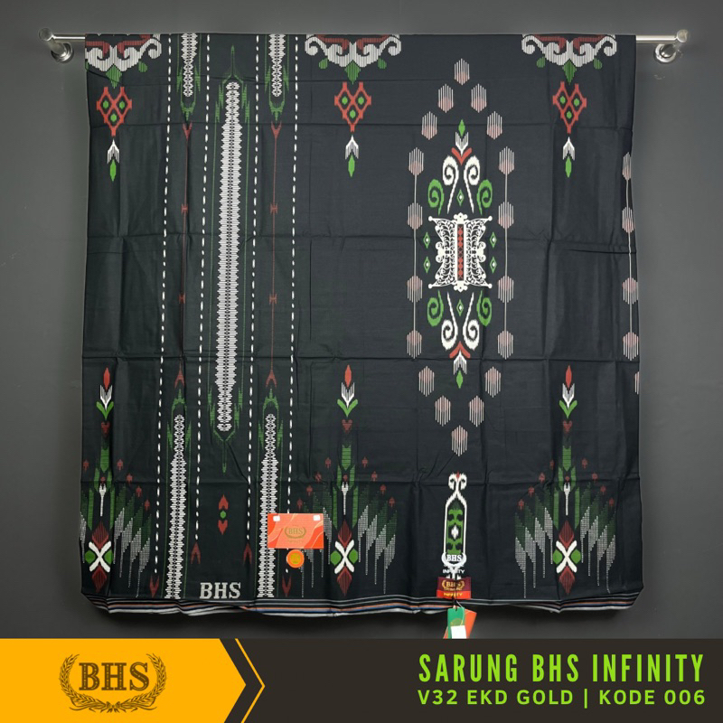 [Garansi Original] Sarung BHS Infinity Gold Motif V32 EKD Bahan Viscose Blend Halus dan Lembut di Design dengan Motif Trendy dan Elegan