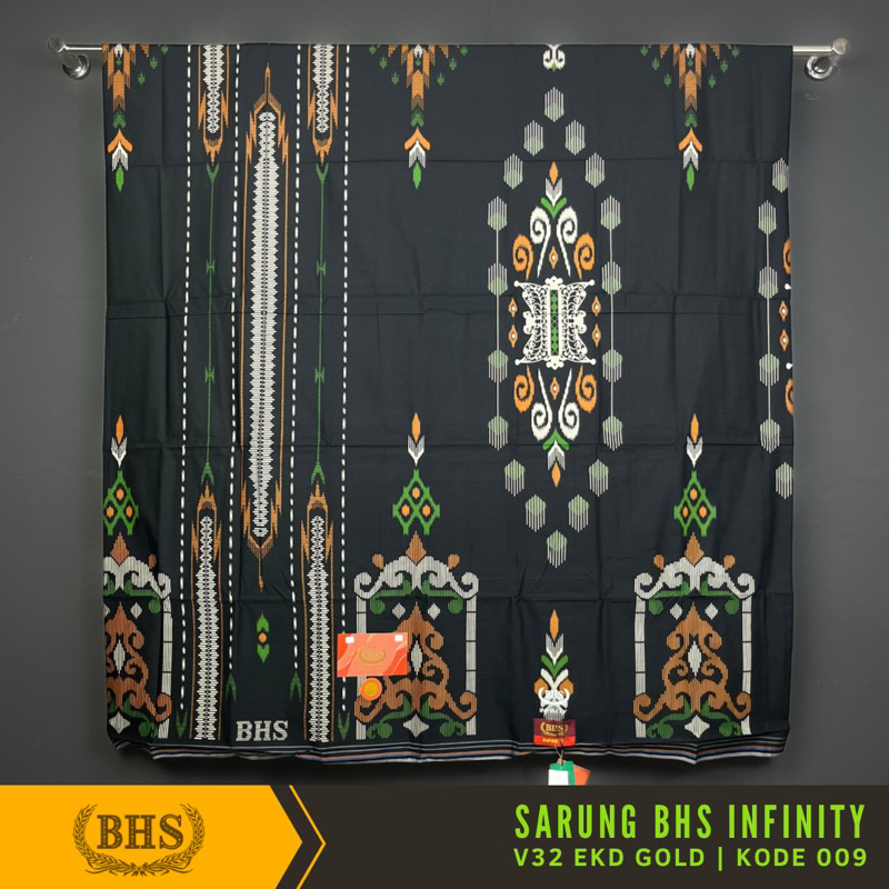 [Garansi Original] Sarung BHS Infinity Gold Motif V32 EKD Bahan Viscose Blend Halus dan Lembut di Design dengan Motif Trendy dan Elegan