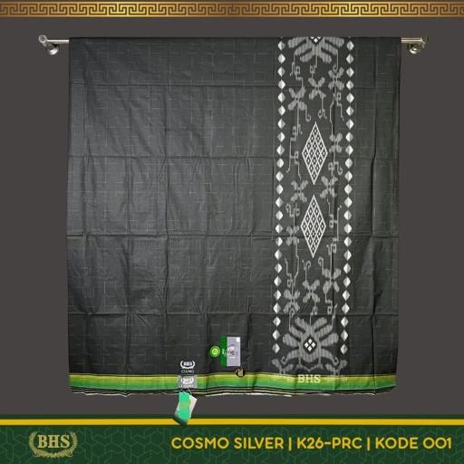 Image of Sarung BHS Cosmo Silver Motif K26 PRC Bahan Viscose Blend Halus dan Lembut [Garansi Original]
