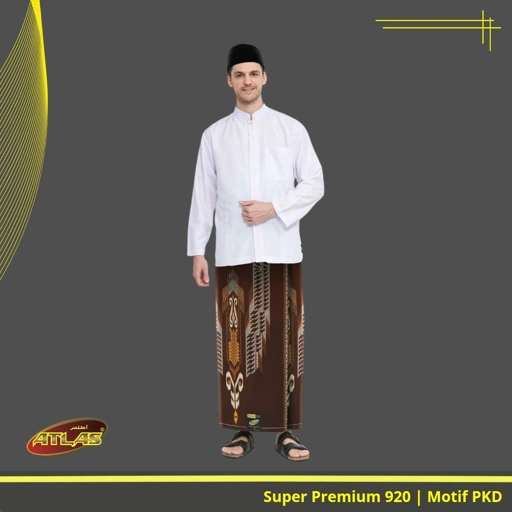 Image of Sarung Atlas Super Premium 920 A9-PKD Bahan Viscose Blend Halus dan Lembut [Garansi Original]