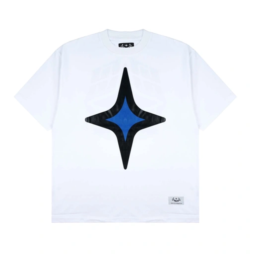 Image of Rich Blue Star Oversized White