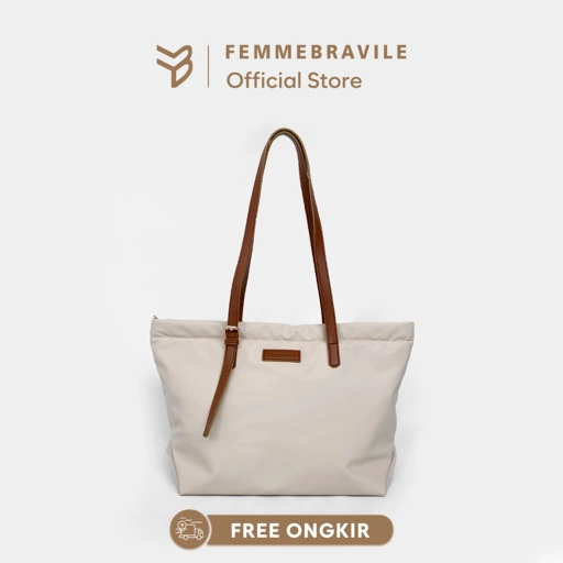 Image of FEMMEBRAVILE Tas Tote Bag Wanita Christie Tas Bahu Elegan Tas Wanita Totebag  Shoulder Bag
