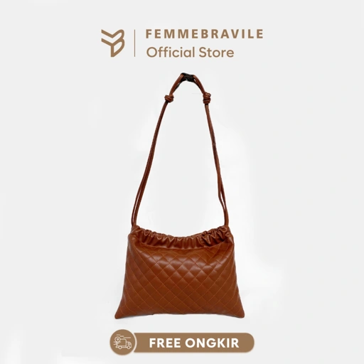 Image of FEMMEBRAVILE Hanna Bag Tas Wanita Kekinian Shoulder Bag Kulit Sintetis Elegan 