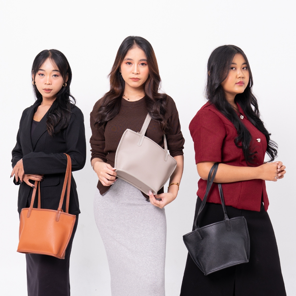 Femmebravile Hikari Tote Bag Wanita + Dompet | Tas Selempang Wanita Elegan Kekinian