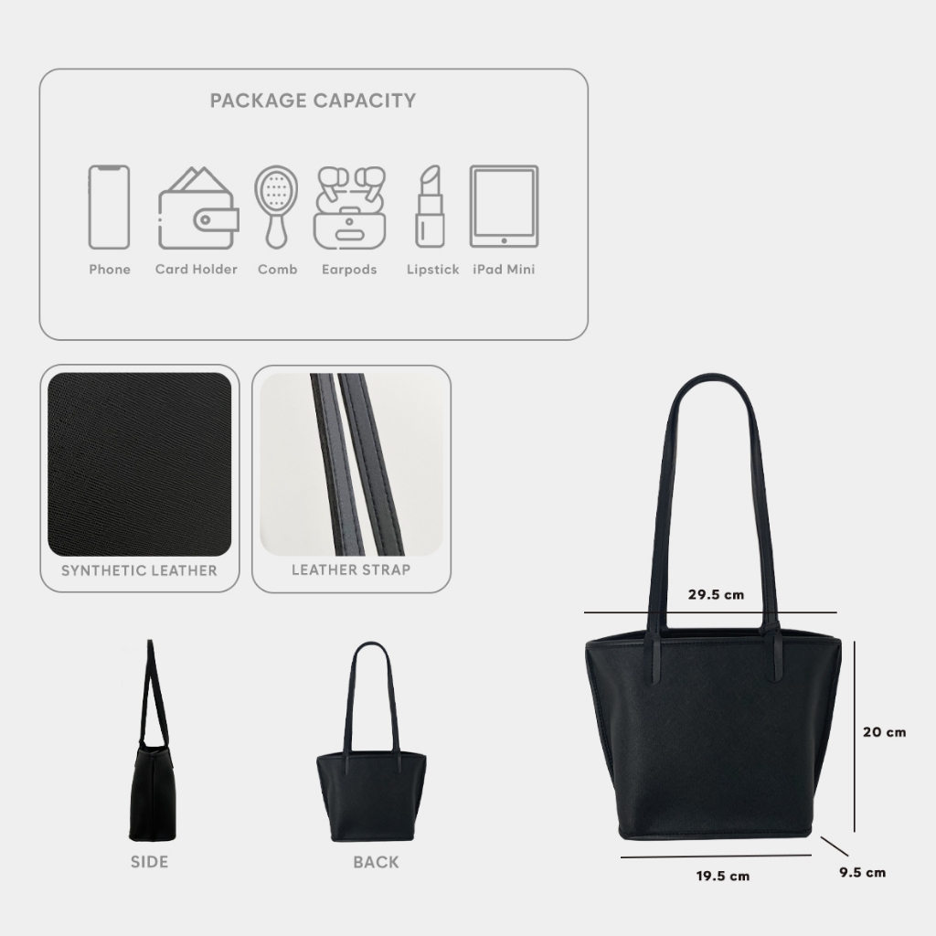 Femmebravile Hikari Tote Bag Wanita + Dompet | Tas Selempang Wanita Elegan Kekinian