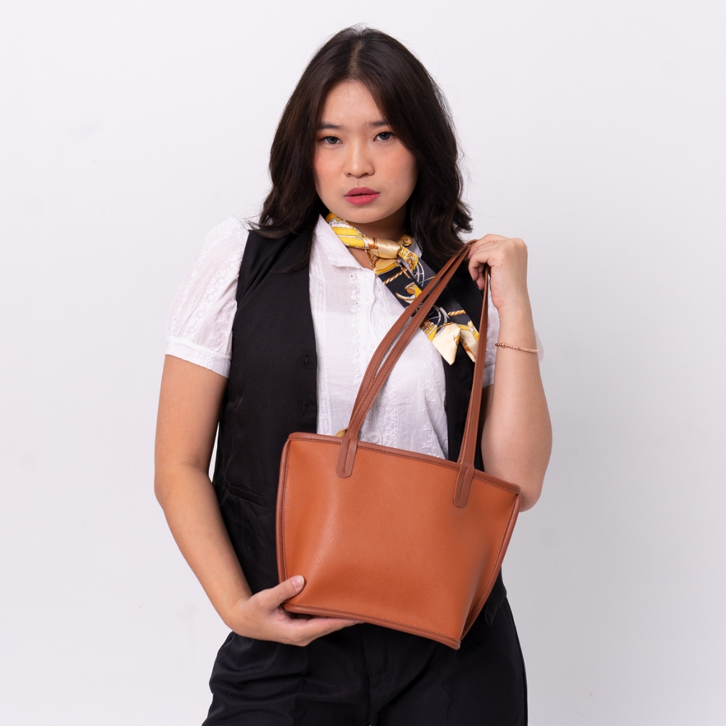 Femmebravile Hikari Tote Bag Wanita + Dompet | Tas Selempang Wanita Elegan Kekinian