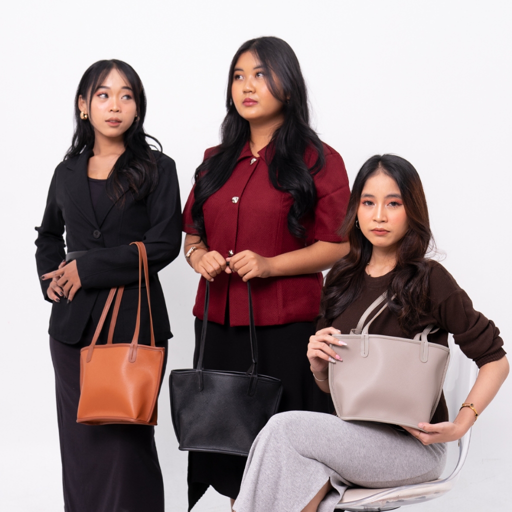Femmebravile Hikari Tote Bag Wanita + Dompet | Tas Selempang Wanita Elegan Kekinian