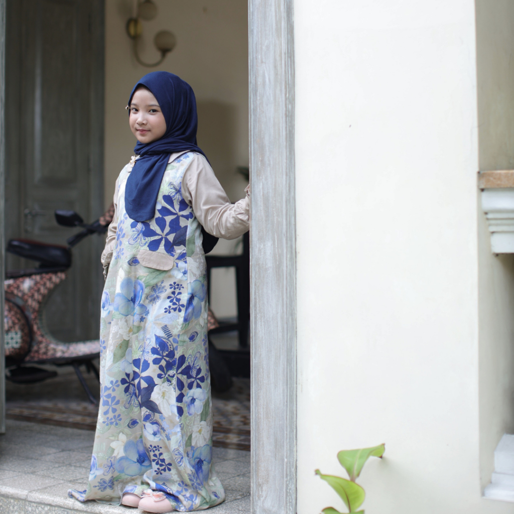 Raya Series Magnolia - Dress Anak Perempuan