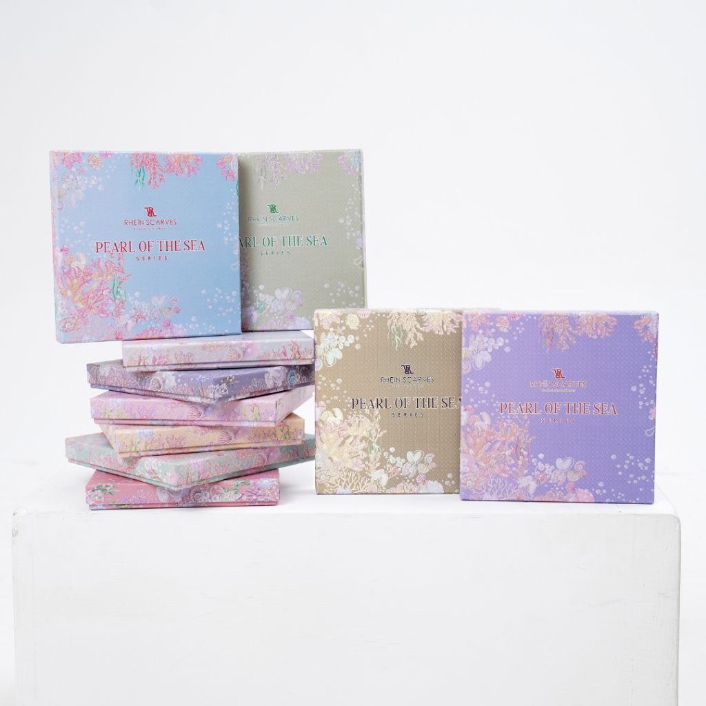 Scarf Pearl of The Sea Series x Insta Perfect - Hijab Segi Empat