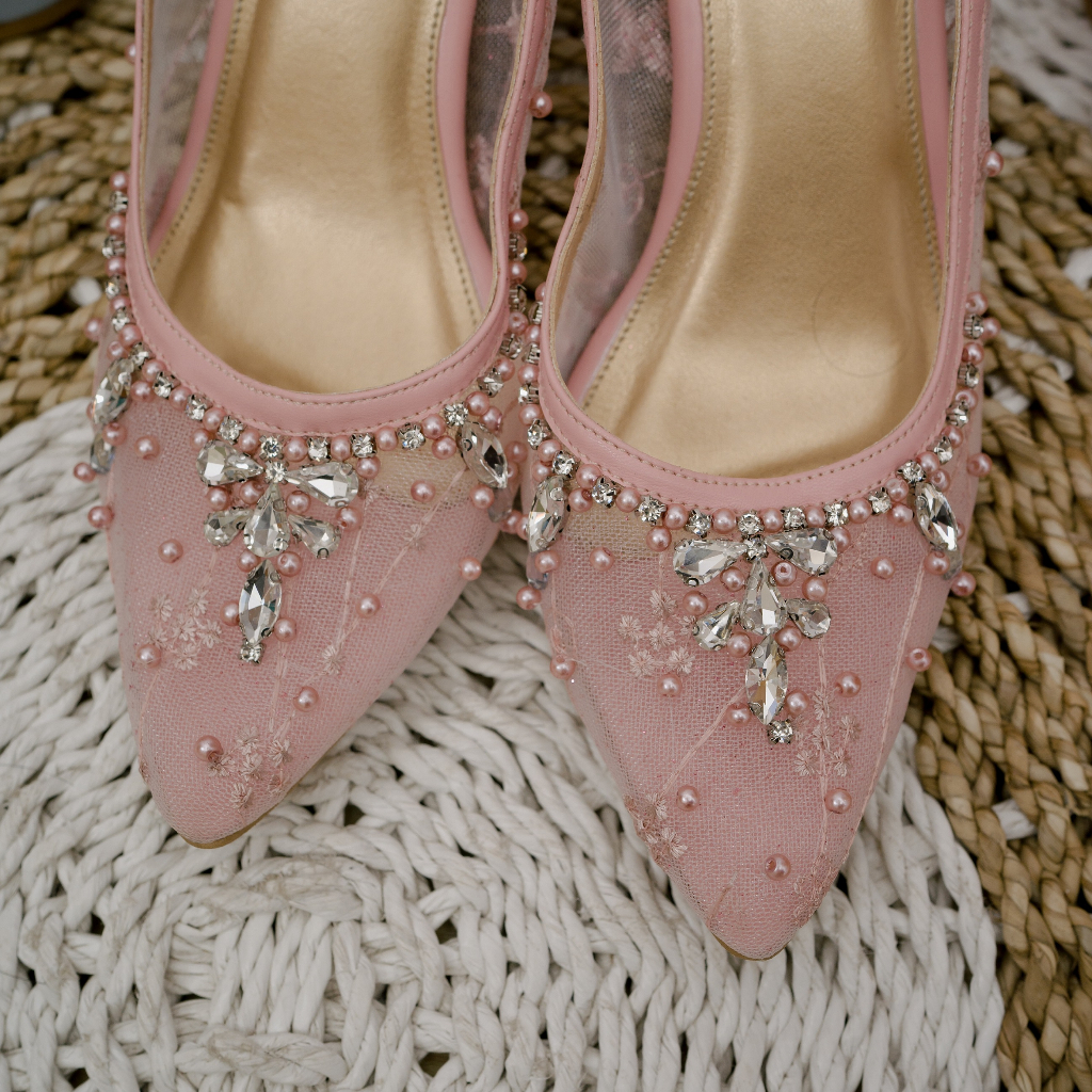 Deu_Calantha Wedding Shoes Sepatu Pesta Ankle Strap Vanesa 7 cm