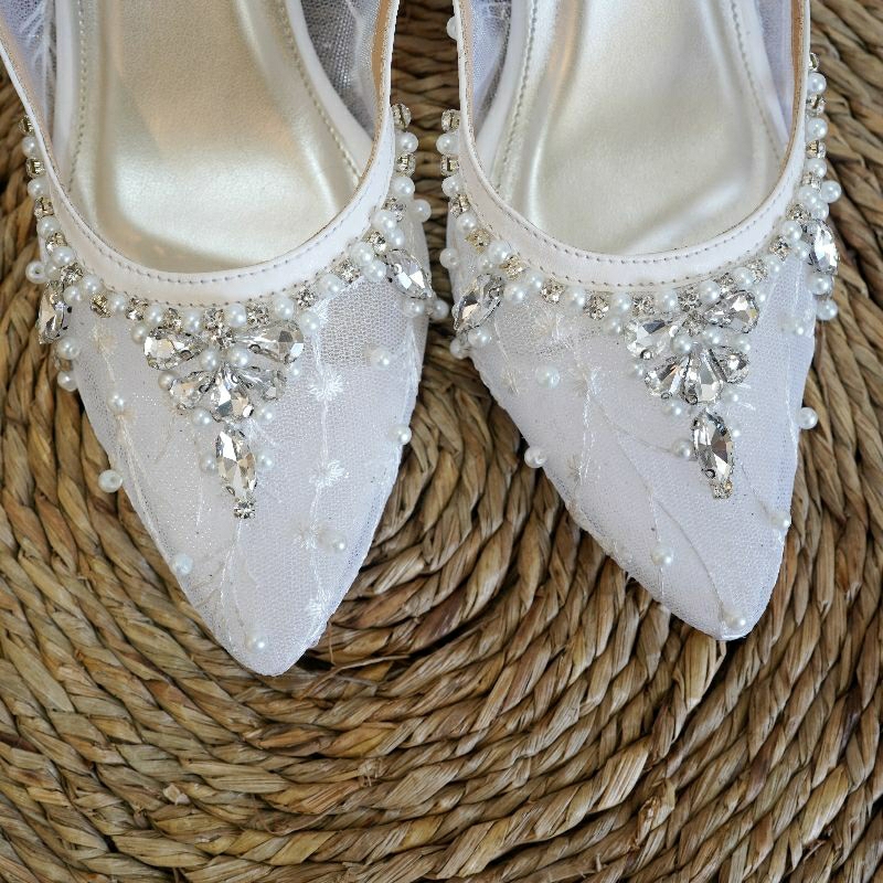 Deu_Calantha Wedding Shoes Sepatu Pesta Ankle Strap Vanesa 7 cm